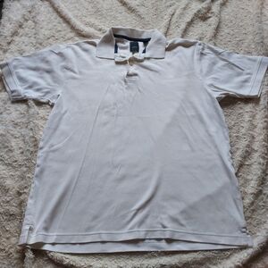 Arrow Classic White Polo Shirt Preppy Normcore Minimalist MED